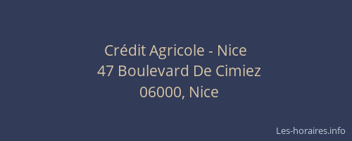 Crédit Agricole - Nice
