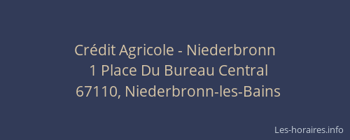 Crédit Agricole - Niederbronn