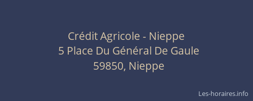Crédit Agricole - Nieppe