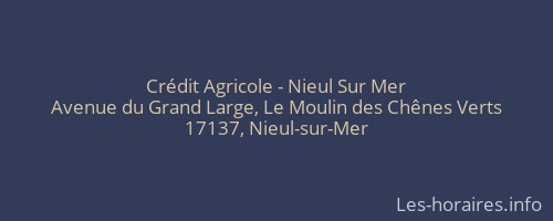 Crédit Agricole - Nieul Sur Mer