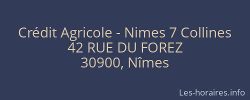 Crédit Agricole - Nimes 7 Collines