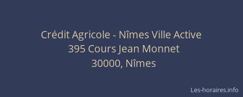 Crédit Agricole - Nîmes Ville Active