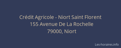 Crédit Agricole - Niort Saint Florent