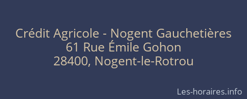 Crédit Agricole - Nogent Gauchetières
