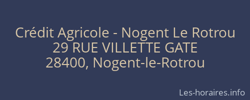 Crédit Agricole - Nogent Le Rotrou