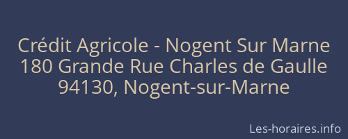 Crédit Agricole - Nogent Sur Marne