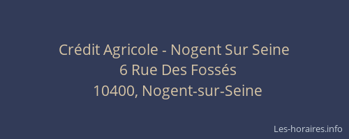 Crédit Agricole - Nogent Sur Seine