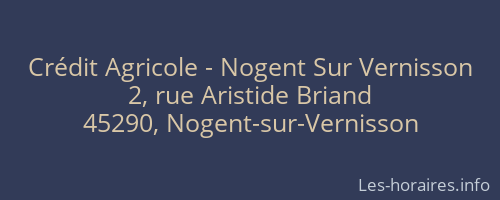Crédit Agricole - Nogent Sur Vernisson