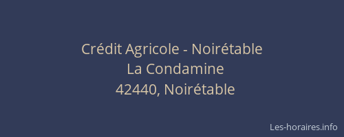 Crédit Agricole - Noirétable