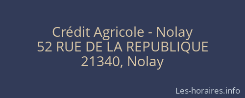 Crédit Agricole - Nolay