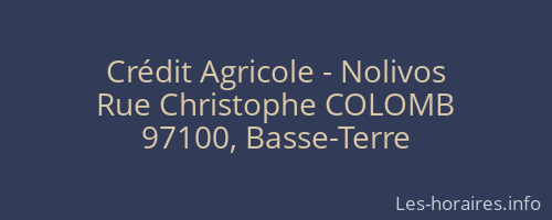 Crédit Agricole - Nolivos
