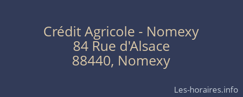 Crédit Agricole - Nomexy