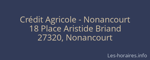 Crédit Agricole - Nonancourt