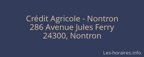 Crédit Agricole - Nontron