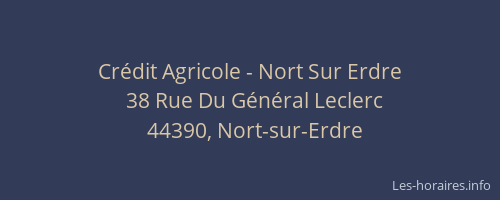 Crédit Agricole - Nort Sur Erdre