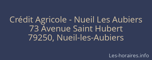 Crédit Agricole - Nueil Les Aubiers
