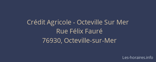 Crédit Agricole - Octeville Sur Mer