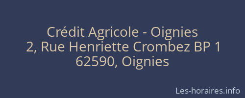 Crédit Agricole - Oignies