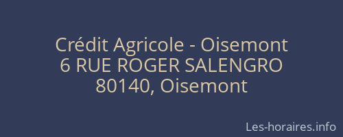 Crédit Agricole - Oisemont