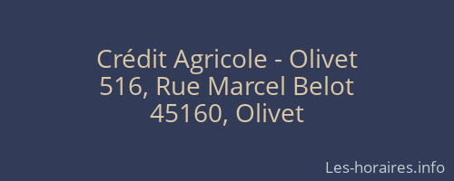 Crédit Agricole - Olivet