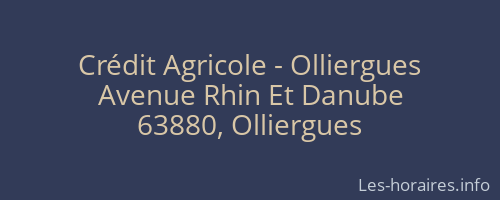Crédit Agricole - Olliergues
