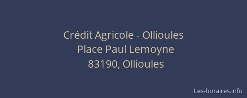 Crédit Agricole - Ollioules