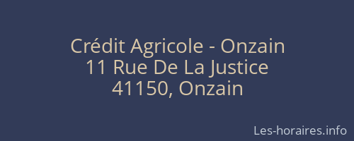 Crédit Agricole - Onzain