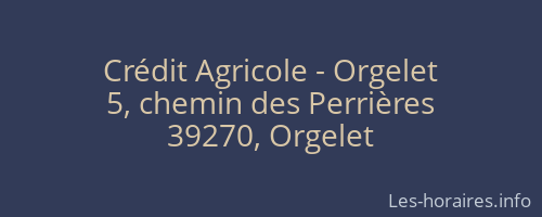 Crédit Agricole - Orgelet