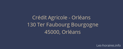 Crédit Agricole - Orléans