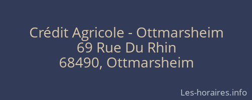 Crédit Agricole - Ottmarsheim