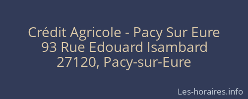 Crédit Agricole - Pacy Sur Eure
