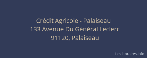 Crédit Agricole - Palaiseau