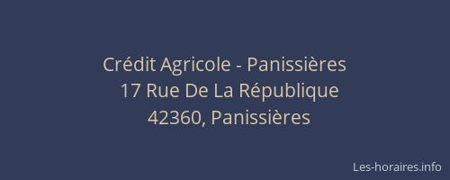 Crédit Agricole - Panissières