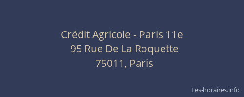 Crédit Agricole - Paris 11e