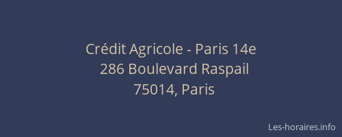 Crédit Agricole - Paris 14e