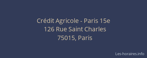 Crédit Agricole - Paris 15e