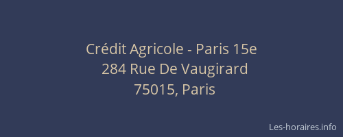 Crédit Agricole - Paris 15e