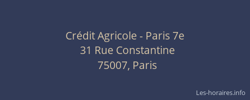 Crédit Agricole - Paris 7e
