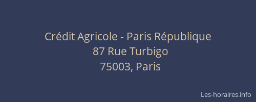Crédit Agricole - Paris République