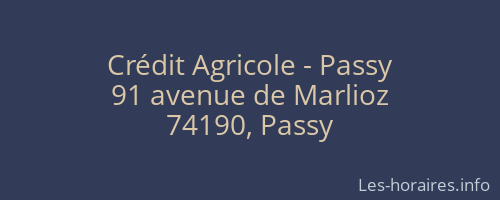 Crédit Agricole - Passy