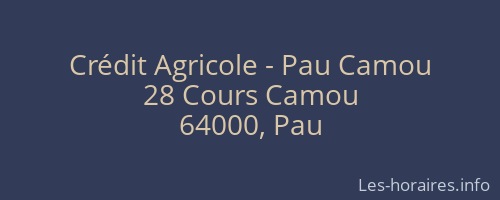 Crédit Agricole - Pau Camou