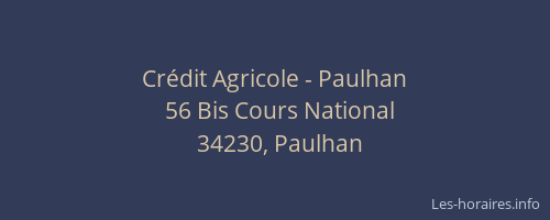 Crédit Agricole - Paulhan