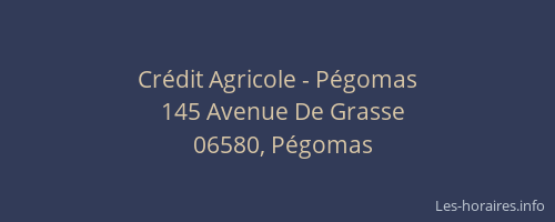 Crédit Agricole - Pégomas