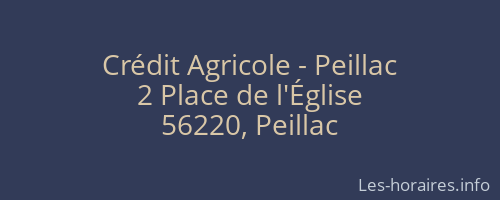 Crédit Agricole - Peillac
