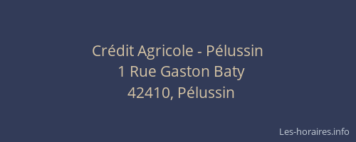 Crédit Agricole - Pélussin