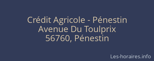 Crédit Agricole - Pénestin