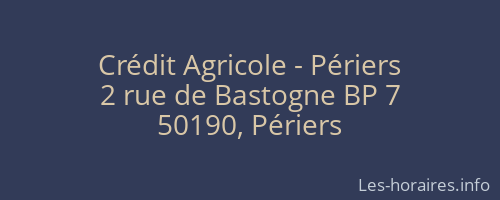 Crédit Agricole - Périers