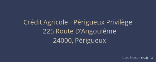 Crédit Agricole - Périgueux Privilège