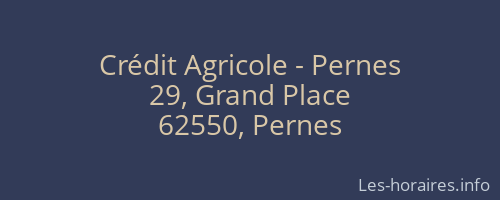 Crédit Agricole - Pernes
