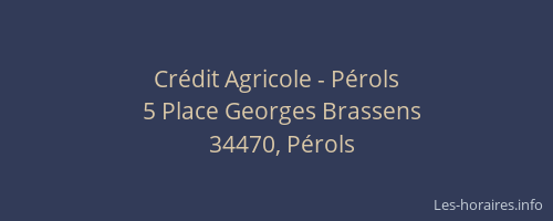 Crédit Agricole - Pérols